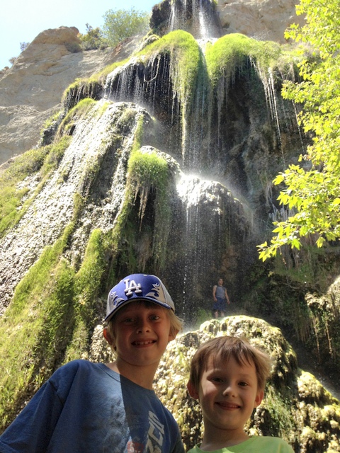 The second waterfall in Escondido Canyon