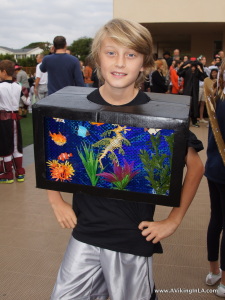 Aquarium costume at school